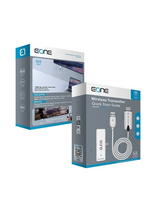 إيون EONE ناقل شاشة لاسلكي HDMI | عاكس عرض الهاتف والكمبيوتر على التلفزيون بتقنية Wi-Fi 5GHz - Image 2